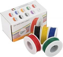 5 6 Colors 30AWG 50M Stranded Tinned Copper Flexible Siilicoine Hookup Wire Kit for Electrical DIY Car Povver Suppli New 2026 High for Reliable Electronic Component, Precision, Stable Performance