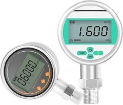 1pcs High-Precision Intelligent Digital Pressure Gauge Digital Electronic(Black)
