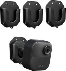 3 Pack No-Drill Blink Camera Mount – Heavy Duty HBV Adhesive or Screw Install, Fits Bink Mini 2/ Blink Outdoor 4/Blink Indoor Camera, Includes Cable Hooks