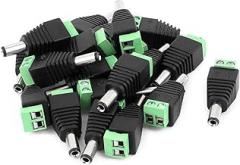 20pcs 5.5mm X 2.5mm Male DC Power Jack Terminal Contors for CCTV Camera