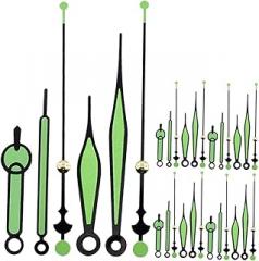 LIFKOME 10sets DIY Clock Hands Set Luminous Wall Clock Pointers Neon Numbers for Easy Repairing