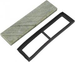 10000 Grit 20x5x1.2cm Kitchen Knife Whetstone Sharpener Naturall Beryl Sharpening Stone with Base for Home Use