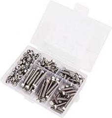 M5 Screw Fastener Set | 304 Stainless Steel Hex Bolts & Nuts Assortment Kit | Protective for Machinery/Electronics/Appliances | 75 - Piece with Storage Box