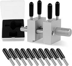 Handheld Vise for Crafts Jewelry Watches, High Precision Adjustable Up To 1.18inch Wide, Table Vice with 14 Pcs Support Rods, Small Vise, Multipurpose Table Bench Vise for Small Electronics