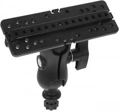 Happyyami Fish Mount Bracket for Kayak Rotating Fish Support Holder Plastic Boat Electronics Mount Enhanced Visibility for Fishing Navigation