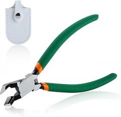 SPEEDWOX Model Nippers Wire Cutter 45° Sprue Cutter Wire Flush Cutters, Electronic Model Sprue Clippers, Ultra Sharp And Precision Side Nippers For Plastic Model Building With Protective Cover