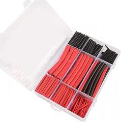 270Pcs 3:1 Dual Wall Adhesive Heat Shrink Tubing Kit with Storage Box Wire Wrap Tube Assortment 6 Sizes Black Red for DIY New 2025 Arrival High for Reliable Electronic Component, Precision