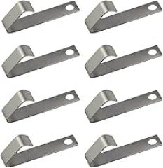 8PSC AA/9V Battery Shrapnel Metal Battery Power Spring Contact Plate Replacement Remote Charger Silver for Electronic Telescope Multimeter