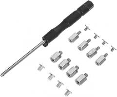 M.2 SSD Screw Kit Stainless Steel Nvme SSD Mounting Screws Set for Computer Component Repair and DIY Electronics Assembly Random Style