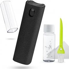walrfid Screen Cleaner Touchscreen Mist Spray, walrfid Cleaning Kit for Electronic Smart Phone TV, Laptop, Tablet, PC, Computer LCD Flat Screens, Compatible with iPhone iPad MacBook Pro - Black