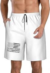 QIZYOQA Electronics Engineer American Flag Mens Swim Trunks Quick Dry Swim Board Shorts Casual Beach Shorts