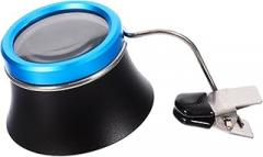 DOITOOL Adjustable Jeweler Loupe Magnifying Visor with Rotation Clip for Watch Repair Electronics Jewelry Crafting and Detailed Inspection Tool with Aluminum Alloy Lens