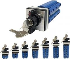 1pcs LW26-32F with Key Three Position Lockable Transfer 32A 690V Dual Power Switching Electronic Starter Reverse Rotary Cam Switch(32A 1Pole)