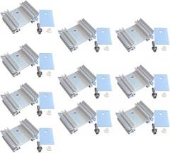 Zerodeko 40pc Aluminum To-220 Heat Sink Kit Insulators and Screws, Mosfet Cooler Fins for Voltage Regulator and Electronics Cooling Radiator Random Color