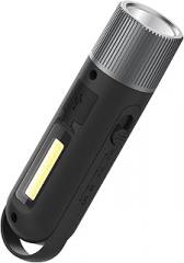 Electronic Whistle Rechargeable IPX4 Max Sound 125db Battery 1000mAh COB Highlight Lighting for Coaches Teacher, Sports Whistle, k2 Black-1Pack