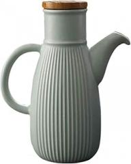Ceramic Olive Oil Dispenser Bottle,Soy Sauce Ceramic Dispenser With Easy Removable Sauce Storage For Kitchen, Oil,soy Sauce,vinegar & Other Liquids,750ml