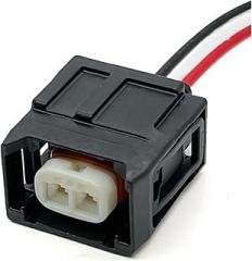 2 Pin Auto Diesel Fuel Injector Plug Waterproof Fuel Pump Electronic Connector With Cable 7287-1495-30 90980-12747(Color:2Pin Female,Size:1 Pc)