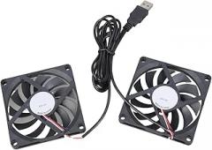 80x80x10mm Double Oil Bearing Cooling Fan Low Noise 24dB 1900RPM for Networking Storage Devices USB Cooling Fans for Electronics Ventilation