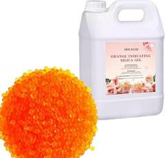 3LB Orange Indicating Silica Gel Desiccant Beads,Reusable Desiccant Silica Desiccant 3-5 mm for Electronic Devices, Camera, Jewelry, Safe