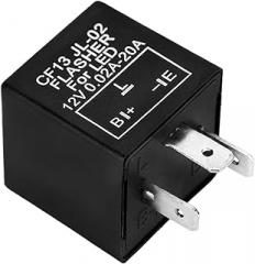 CF13 LED Electronic Flasher Relay, Turn Signal Relay, CF13 JL-02 12V LED Light Flasher Blinker Relays, Car Accessory Fix Hazard Warn Hyper Blink Flash for Car SUV Motorcycle (CF13)