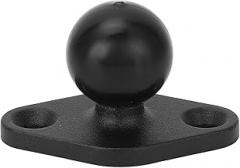 Pilipane Ball Mount Base 1 Inch Aluminum Alloy Rubber Universal Electronic Device Mounting Base with AMPS Hole for Boats Kayaks Semi Trucks Cars