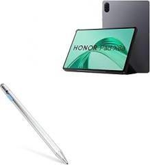BoxWave Stylus Pen Compatible with Honor Pad X8a - AccuPoint Active Stylus, Electronic Stylus with Ultra Fine Tip - Metallic Silver