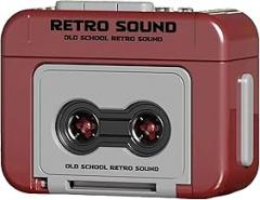 Mini Cassette Player, Plastic Recordable Retro Mini Cassette Tape Player Keychain with Music for Backpacks, Handbags, Cassette Recorder