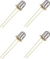 Generic 5mm Photodiode, 4 Pack Photo Transistors Photodiodes Light Sensitive Diode Sensors Round Lens for Electronic Project