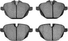 KarParts360 For BMW X3/X4 2015 16 17 18 19 2020 Disc Brake Pads | Electronic Pad Wear Sensor | 62.4 Millimeters / 2.46 Inches Inner Pad Height | 55.9 Millimeters / 2.20 Inches Outer Pad Height