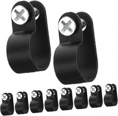 Stainless Steel Screw Rope Light Clips 100 Pack Versatile Cable Wire Clamp for String Lights Outdoor Easy Installation