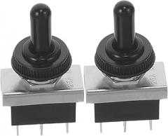 Alipis 2pcs Heavy Duty Toggle Spdt Boot Cap for Auto and Boat Applications and Versatile Automotive Electronics