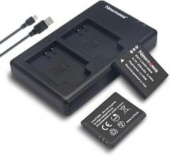 Newmowa Li-50B Battery (2 Pack) and Dual USB Charger Kit for Olympus LI-50B and Olympus SZ-10, SZ-12, SZ-15, SZ-16 iHS, SZ-20, SZ-30MR, SZ-31MR iHS, TG-610, TG-630 iHS, TG-810, TG-820, TG-830 iHS