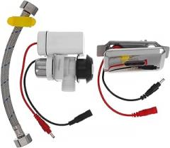 Automatic Urinal Flush Valve Set with Touchless Sensor Electronic Toilet Flush Valve Kit for Bathroom Ac Dc Powered Compatible with Pipes Smart Infrared Detection for Hygienic