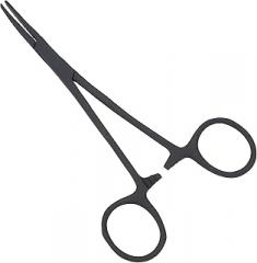 SURGICAL ONLINE Straight Hemostat Forceps in Tactical Black, 5.5- Ideal as Fishing Forceps, Hobby, Electronics, Taxidermy