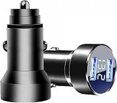 USB A Car Charger, 2Pack Fast Charging Dual Port USB Cigarette Lighter Adapter for iPhone 14 13 12 11 Pro Max SE XR X 8 7 6, iPad