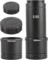 0.5X Microscope Adapter Lens C Mount Lens 23.2 To 30/30.5mm Electronic Eyepiece Reduction Lens For Microscope CCD Camera Microscope Adapter Trinocular To Monitor Bracket For Smartphone-camera For Ccd