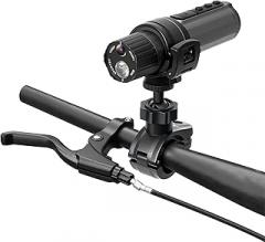 Dpofirs 4K Wide Angle Helmet Camera with Rotating Mount and Fill Light, Supports 256GB Memory Card, Record On Charging, App Connect, Electronic Anti Shake, Rain, Loop Recording