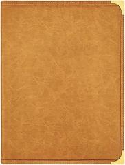 Menu Cover Menus Folder Elegant Clear Viewing 9.6 x12.6 inch Menu Book 12 Views for Cafe Wedding Restaurant Hotel Party, Brown