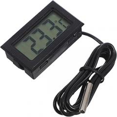 Zerodeko Electronic Digital Thermometer Probe for Aquarium Incubator Refrigerator Vehicle Fish Tank LCD Display