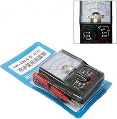Analog Multimeter Tester with Test Pens, AC/DC Voltage Meter 1000V 250mA, Ohmmeter & Decibel Measurement, Electrical Tool for Electronics, Schools, and Home Use