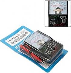 Analog Multimeter Tester with Test Pens, AC/DC Voltage Meter 1000V 250mA, Ohmmeter & Decibel Measurement, Electrical Tool for Electronics, Schools, and Home Use