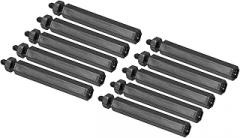 PATIKIL M2 Nylon Hex Standoff Screws Nuts, 1Set/50Pack PCB Male Female Threaded Kit for Motherboards, Computer Cases, Circuit Boards, Electronics (25mm+5mm, Black)