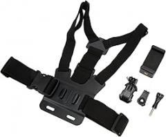 Yoidesu Adjustable Cellphone Selfie Chest Mount, Your Hands for Immersive Videos and Photos, Widely Used for Surfing Skiing Skateboarding Biking, Elastic Stretchable Straps