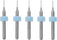 TEHAUX 5pcs Printer Nozzle Kit Tungsten Drill Bits for Efficient Extruder Maintenance for Electronics Moulds and Processing