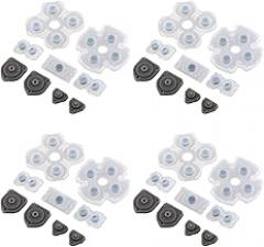 4 Set Silicone Conductive Rubber Pad Keypads for Sony PlayStation 4 PS4 Controller for Dualshock 4 Buttons Repair Replacement Part