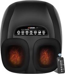 Shiatsu Foot Massager Machine with Heat : Deep Kneading Foot Massager with Vibration & Compression for Plantar Fasciitis & Neuropathy - Relax for Home Office Use