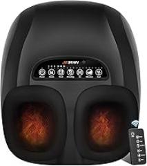 Shiatsu Foot Massager Machine with Heat : Deep Kneading Foot Massager with Vibration & Compression for Plantar Fasciitis & Neuropathy - Relax for Home Office Use