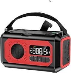 12000mAh Emergency Raydi0 Multifunction Raydi0 Crank Solar AM/FiM/NOAA Weather Radl0S with LED Flashlight Povver Baink Charrger New 2026 High for Reliable Electronic Component