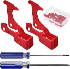 2 PCS Red Trigger Switch Button Compatible with V10 V11 Vacuum Cleaner Power Switch Button Replacement Parts Component with Repair Tools with T8 Screwdriver Phillips Screwdriver