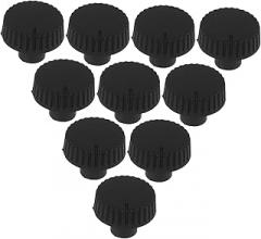 Hemoton 10pcs Control Knob Caps for Guitar Volume Knobs for Machines Potentiometer Hats Easy to Install -corrosive for Dj Equipment and Electronic Instruments